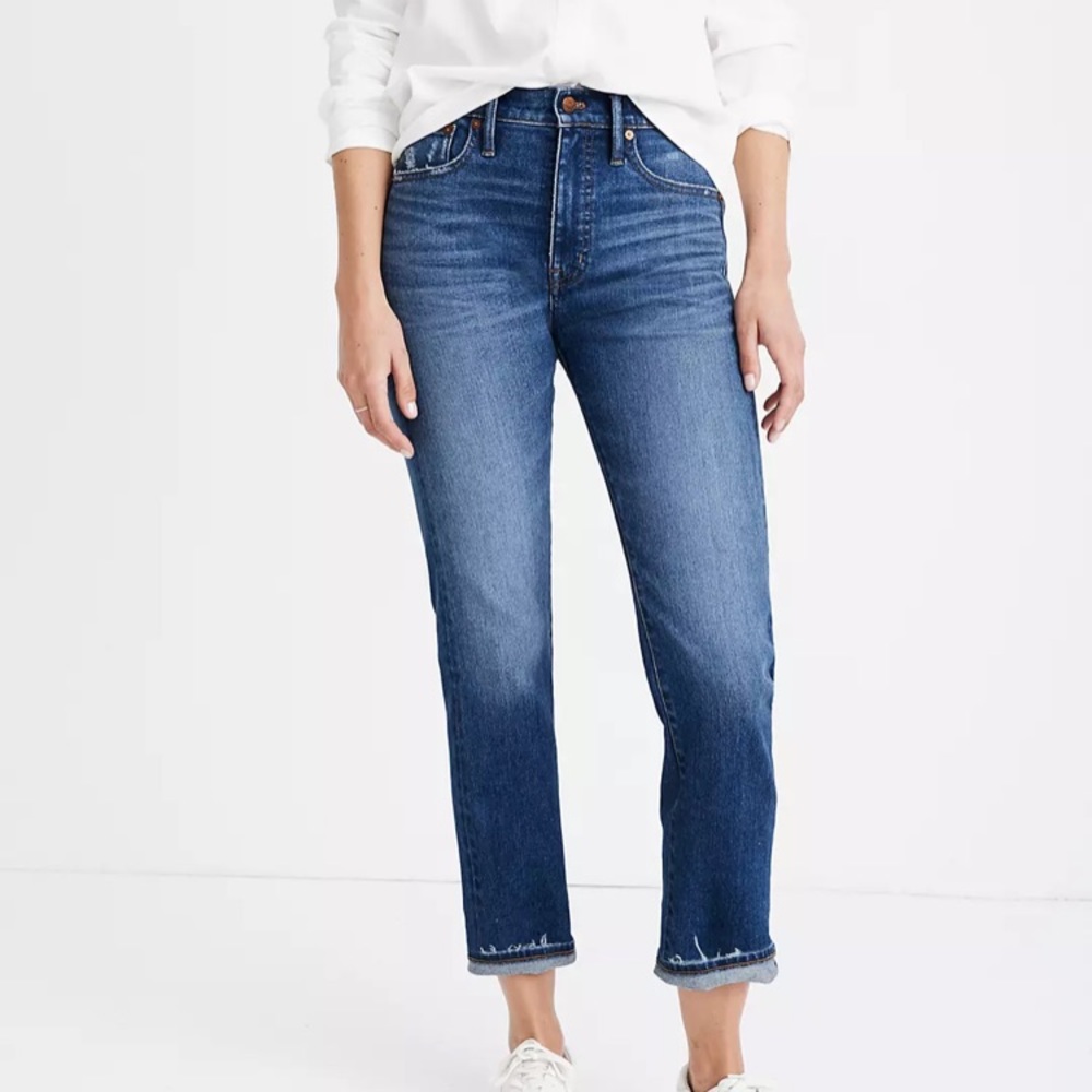 NWT Madewell Classic Straight Jeans: Selvedge Edition Sz 28